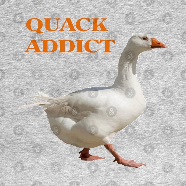 Strolling Duck Quack Addict Pun Pet Duck Lover Humor by taiche